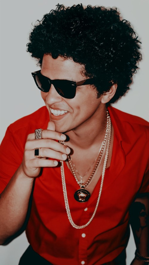 Bruno Mars Wallpaper Haar Frisur Stirn Augenbraue Schwarzes Haar Cool Wallpaperkiss