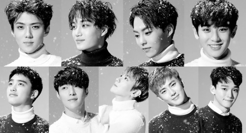 Exo Wallpaper Hd Hair Face Hairstyle Facial Expression Chin Smile Black And White Jaw Photography Pixie Cut Wallpaperkiss