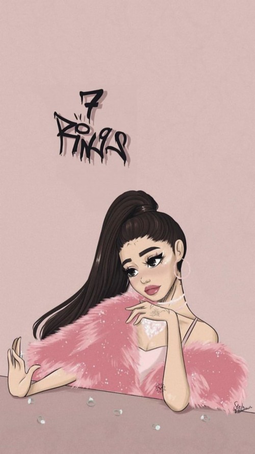 Fond D Ecran Ariana Grande Iphone Dessin Anime Illustration Rose Art Cheveux Noirs Robe Illustration De Mode Dessin Style Wallpaperkiss