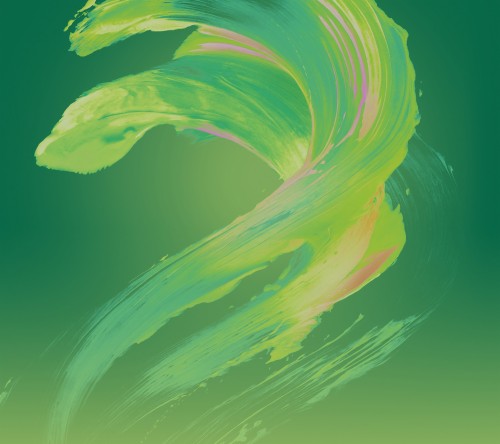 Xperia Xz Wallpaper Green Water Wave Illustration Painting Pattern Wind Graphics Wallpaperkiss