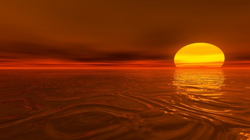 日の出の壁紙のhd 地平線 空 自然 残照 日没 オレンジ 日の出 海 穏やかな 雰囲気 Wallpaperkiss
