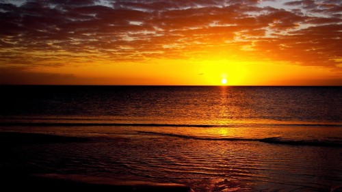 日没の壁紙のhd 空 地平線 朝の赤い空 日の出 残照 日没 自然 海 海洋 穏やかな Wallpaperkiss