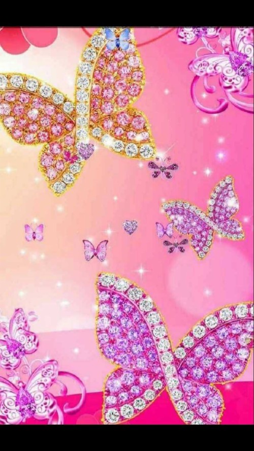蝶の写真の壁紙 ピンク 心臓 バタフライ 設計 パターン クリップ アート 視覚芸術 Wallpaperkiss