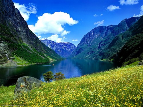 無料デスクトップ壁紙自然 山 自然の風景 自然 フィヨルド 山脈 反射 Wallpaperkiss