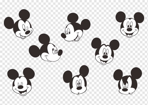 Papier Peint Mickey Mouse Noir Et Blanc Modele Conception Ligne Police De Caractere Noir Et Blanc Patte Cercle Illustration 1539758 Wallpaperkiss