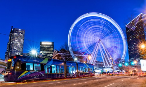 Atlanta Tapete Stadtbild Stadt Metropolregion Horizont Stadtgebiet Wolkenkratzer Nacht 1555115 Wallpaperkiss