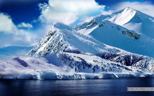 高解像度の壁紙無料 自然の風景 自然 山 氷 北極海 北極 空 山脈 Wallpaperkiss