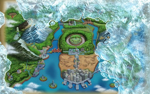 ポケモンのテーマの壁紙 水資源 水 世界 水路 図 風景 地図 Wallpaperkiss