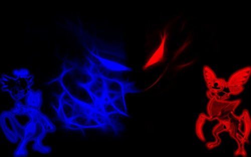 ポケモンミュウツー壁紙 赤 黒 青い エレクトリックブルー 光 バイオレット 紫の 闇 フォント Wallpaperkiss