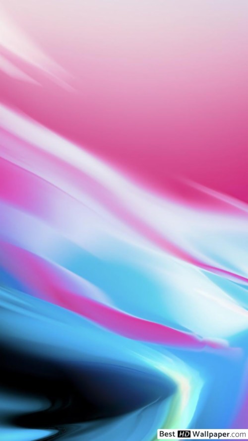Iphone 6sのデフォルトの壁紙 青い ピンク 光 カラフル 紫の ターコイズ ライン 空 設計 Wallpaperkiss