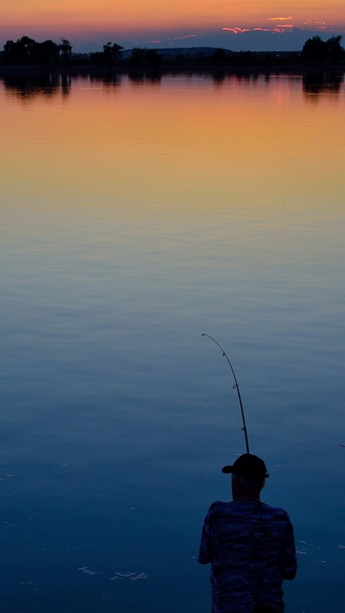 Iphone 6s魚の壁紙 空 水 青い 釣り 釣り 反射 レクリエーション釣り 穏やかな 水資源 湖 Wallpaperkiss