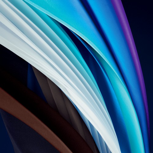 Iphone Seのデフォルトの壁紙 青い 光 ライン ターコイズ 紫の アクア エレクトリックブルー 設計 閉じる パターン Wallpaperkiss