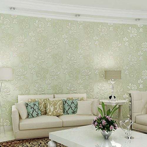 緑の寝室の壁紙 緑 自然 天井 壁 インテリア デザイン ルーム 壁紙 壁画 財産 リビングルーム Wallpaperkiss