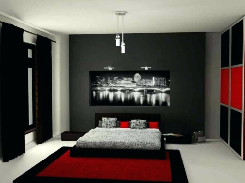 赤黒と白の壁紙 家具 ルーム リビングルーム インテリア デザイン 赤 黒と白 棚 寝室 テーブル 棚 Wallpaperkiss