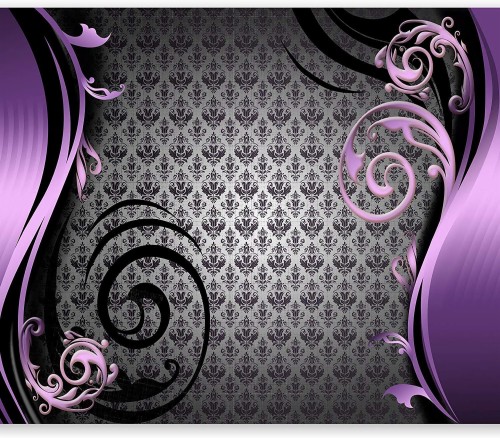 黒紫色の壁紙 紫の バイオレット パターン ピンク 設計 オーナメント 壁紙 フラクタルアート グラフィックデザイン Wallpaperkiss