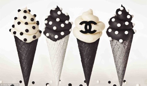 シャネル壁紙tumblr アイスクリームコーン ソフトクリーム ケーキ飾る供給 デザート パターン 設計 アイスクリーム 食物 Wallpaperkiss