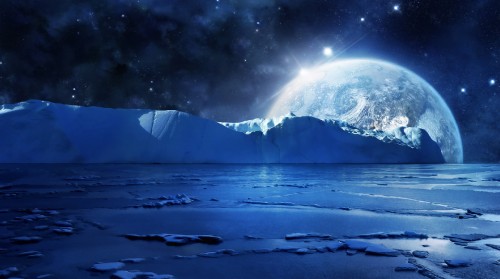 デスクトップ壁紙gif 自然 自然の風景 雰囲気 空 天体 宇宙 光 月光 北極海 Wallpaperkiss