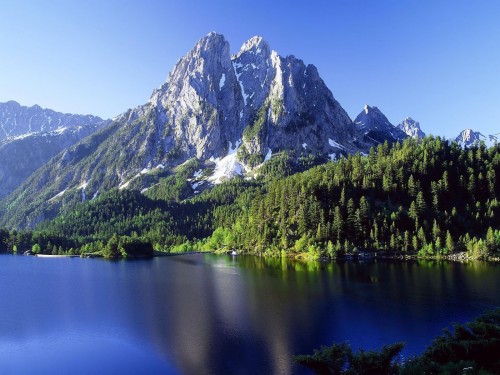山のデスクトップの壁紙 山 自然の風景 自然 反射 山脈 湖 空 水 Wallpaperkiss