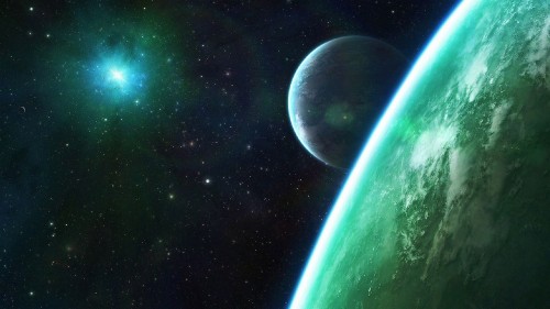 19x1080デュアルモニター壁紙 宇宙 自然 雰囲気 惑星 天体 空 宇宙 緑 スペース 地球 Wallpaperkiss