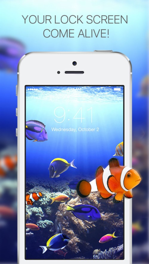 Iphone 6の壁紙を移動する 水中 魚 魚 スクリーンショット ガジェット 水族館 クマノミ 技術 海洋 Wallpaperkiss