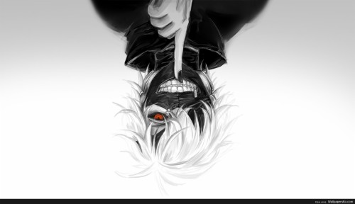 Tokyo Ghoul Live Wallpaper Face Hair White Facial Expression Head Nose Black And White Drawing Beauty Monochrome Wallpaperkiss