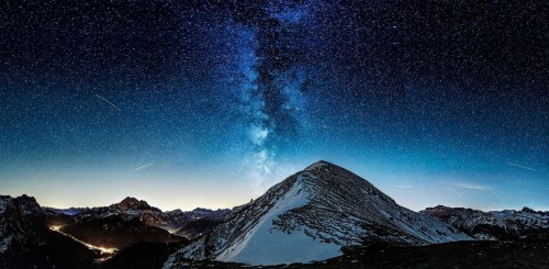Pc用の自然の壁紙 空 山 自然 山脈 自然の風景 サミット 雰囲気 夜 星 Wallpaperkiss