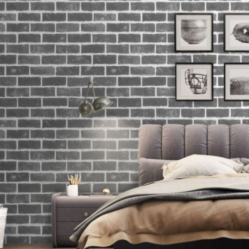 Grey Brick Wallpaper Bedroom Ideas - 29 Stylish Ways To Bring Brick