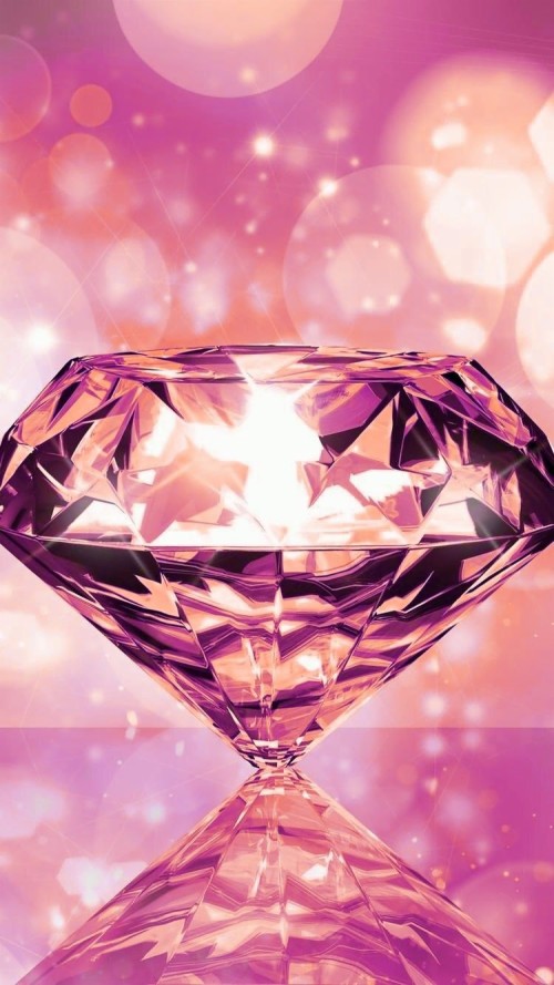 宝石の壁紙 ピンク ダイヤモンド 心臓 紫の 結晶 宝石用原石 ガラス Wallpaperkiss