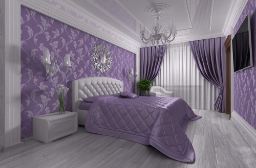 ライラック壁紙寝室 寝室 紫の バイオレット ルーム ライラック 家具 インテリア デザイン 壁 ラベンダー 壁紙 145 Wallpaperkiss