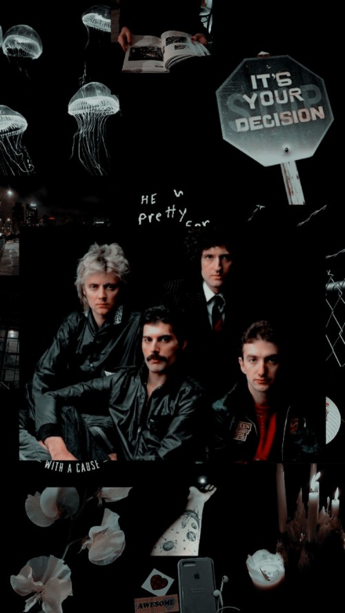 Queen Band Wallpaper Album Cover Photography Performance Darkness Art Wallpaperkiss