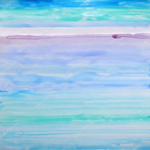 パステルオンブル壁紙 空 青い 海 アクア 海洋 ターコイズ 水彩絵の具 穏やかな 水 Wallpaperkiss