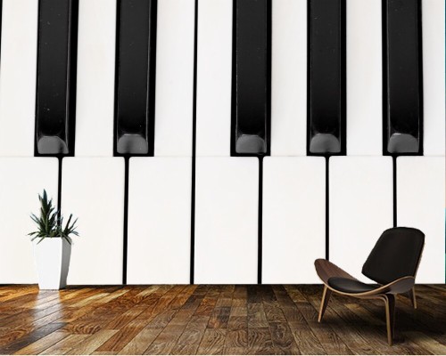 ピアノの鍵盤の壁紙 ピアノ 黒と白 壁 キーボード デジタルピアノ 技術 ルーム ミュージカルキーボード 家具 Wallpaperkiss