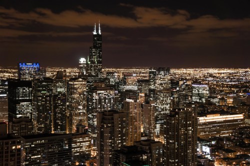 シカゴのiphoneの壁紙 市 都市の景観 首都圏 市街地 スカイライン 超高層ビル 夜 Wallpaperkiss