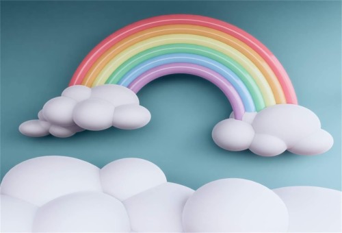 かわいいお菓子の壁紙 雲 アーチ 図 虹 Wallpaperkiss