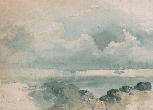灰色の雲の壁紙 空 水彩絵の具 雲 ペインティング 積雲 雰囲気 穏やかな 視覚芸術 アート Wallpaperkiss
