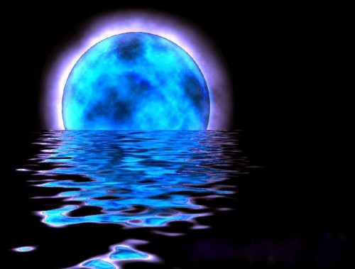 ブルームーン壁紙 光 青い 水 雰囲気 月 月光 紫の 天体 闇 エレクトリックブルー Wallpaperkiss