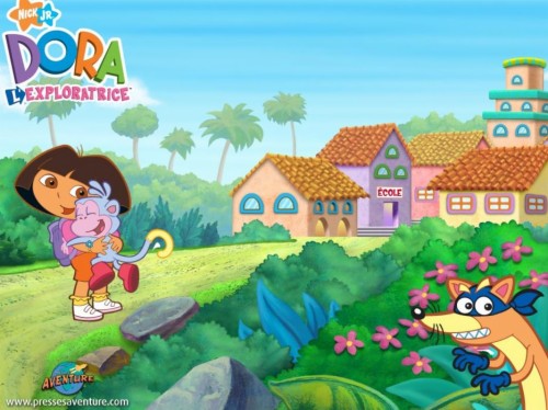 dora the explorer wallpaper,cartoon,animated cartoon,animation