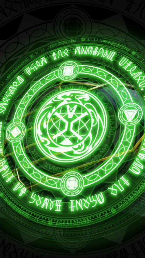 Kamen Rider Wizard Wallpaper Green Light Neon Lighting Pattern Design Circle Neon Sign Symmetry Architecture Wallpaperkiss